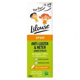 LilouseAntiLuizenenNetenSprayZonderInsecticideVanaf3JaarKamKapjeGratis100ml