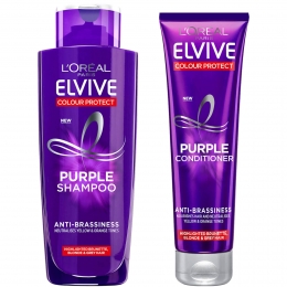 LOralParisElviveColourProtectAnti-BrassinessPurpleShampooandConditionerSet