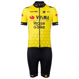TEAMVISMALEASEABIKE2025Kindersetfietsshirtfietsbroekset2