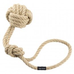 treusinnHondenspeelgoedEcoTouwBollysandMaatM