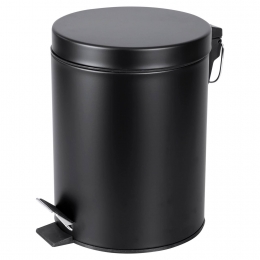 PedaalemmerDiffernzSoftCloseDeksel5LiterMatZwartDiffernz