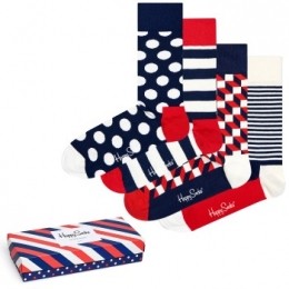 Happysocks4stuksStripeSocksGiftBoxActie
