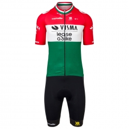 TEAMVISMAABIKEHongaarskampioenSetfietsshirtfietsbroekset2