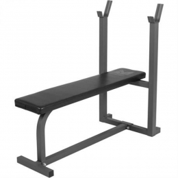GyroneticsVlakkeHalterbank-Fitnessbank-Belastbaartot200kg-Zwart-GorillaSports