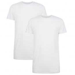 BambooBasicsRondeHalsT-shirtsRubenLongFit2PackWhiteXL