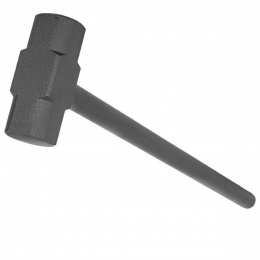 Gewichthamer-SledgeHammer-Fitnesshamer-Gietijzermetrubbercoating-15kg-GorillaSports