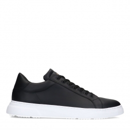Zwartelerensneakers