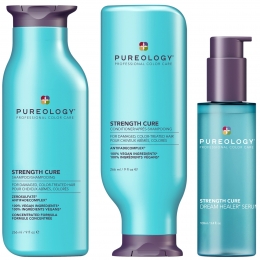 PureologyStrengthCureShampooConditioner266mlWithStrengthCureSerum100ml