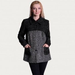 OpenTopZwangerGebreideZwangerschapsWinterjas