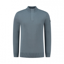 PurewhiteRaglanKnitHalfZipSweater