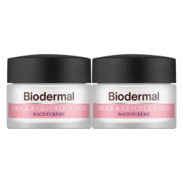 2xBiodermalNachtcrmeGevoeligeHuid50ml