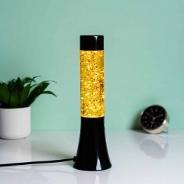 Minilavalampmetglitters-Zwartgoud
