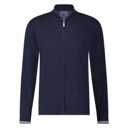 FellowsUnitedCardiganWithRibDetailsNavy2XL