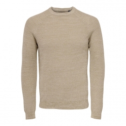 OnlySonsDennis12StructuurRaglanCrewNeckKnit