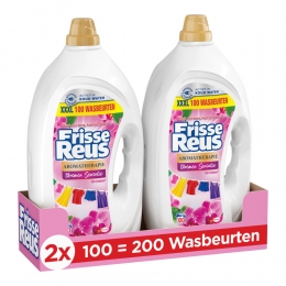 2xWitteReusWasmiddelFrisseReusGelOrchidee100Wasbeurten45liter