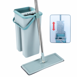 CleanRiteMopmetEmmer-BlauwGroen