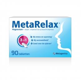 MetagenicsMetaRelaxVoorStressVermoeidheidEnSpieren90Tabletten