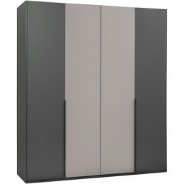 KledingkastMilaan4-deurs-grafietkiezel-208x180x58cm-LeenBakker