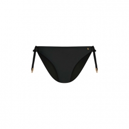 BeachlifeBlackEmbroideryMid-waistBikinibroekje