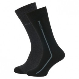 BOSS2stuksLogoLineSockActie