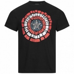CaptainAmericaShieldMarvelComicShieldHerenT-shirtFBMTS308BLK