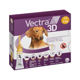 VectraAnti-vloTeek3DHondXS15-4kg3stuks