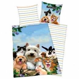 SelfieshuisdierenBeddengoedSet135x200cm80x80cm4420407050