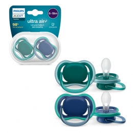 PhilipsAventUltraAirFopspeen6-18mndGroenBlauw2stuks