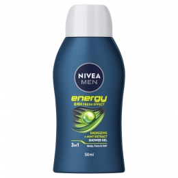 NIVEAMenDouchegelEnergyMiniReisformaat50ml
