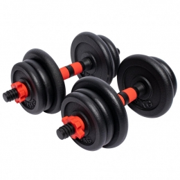 Dumbellset20kg-2x10kg-Gietijzer-25mm-GorillaSports