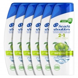 6xHeadShoulders2in1AppleFresh300ml