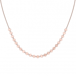CLUSECLJ20003-EssentielleRosverguldexagonKetting
