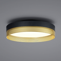 HELLMeshLEDplafondlamp45cmzwartgoud