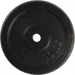 VirtuFitGietijzerenHalterschijf-Haltergewicht-30mm-10kg-Zwart