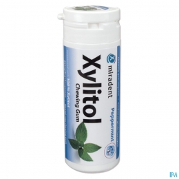 MiradentKauwgomXylitolPepermuntZonderSuiker30Stuks