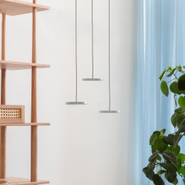 UMAGEAsteriaMicroV2hanglampdimbaarlichtgrijs