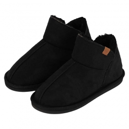 ApolloPantoffelsDamesBootsSuedeZwart-3738