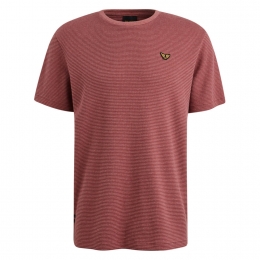 PmeLegendR-neckTexturedStripT-shirt