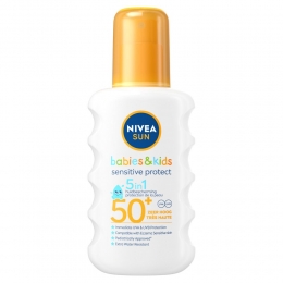 NiveaSunBabiesKids-ProtectSensitiveSpray-FactorSPF50-Zonnebrandspray200ml