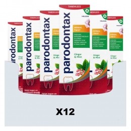 12xParodontaxTandpastaHerbalTwist75ml