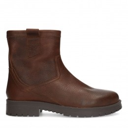 Donkerbruinelerenboots