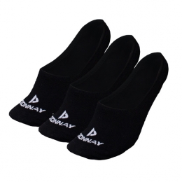 DonnayDonnayUnisexFootiesEnkelsokjes-Zwart-3paar