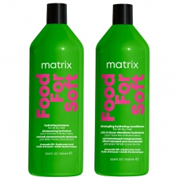 MatrixFoodforSoftHydrating1000mlShampooandConditionerwithAvocadoOilandHyaluronicAcidforDryHairDuo