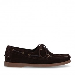 Donkerbruinelerenbootschoenen