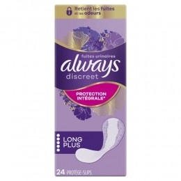 4xAlwaysDiscreetLongInlegkruisjesUrineverlies24stuks