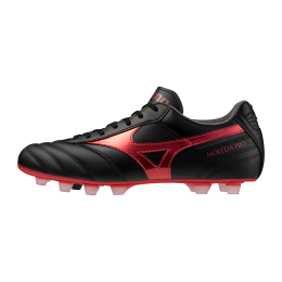 MizunoMORELIAIIPROVoetbalschoenenZwartMORELIA40thRoodZwartsandDamesHerenMaat41