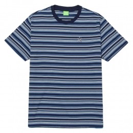 HUFCrownStripeSSKnitTopCasualT-shirtHerenL