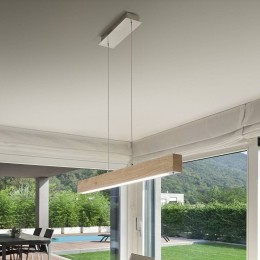 FabasLuceBadiahanglamptouchdimmereikenhoutlengte110cm
