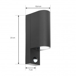 PriosbuitenwandlampTetjezwartrondsensor