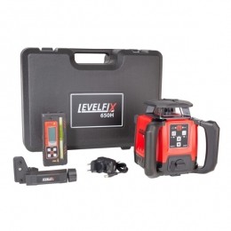 Levelfix650HRoterendeLaserSetInclOntvangerInKoffer-Rood-600m-IP66